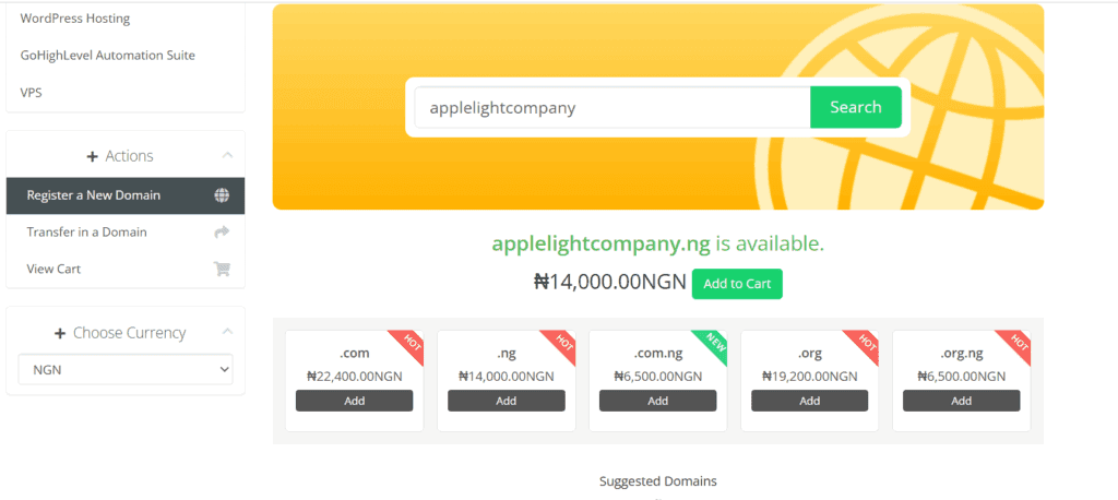register domains
