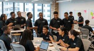 Students participating in the Hordanso Digital Internship Program learning hands-on digital marketing and SEO strategies.